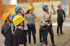 Gearing up for a climb